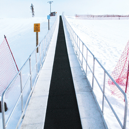 Aluminum Handrails for Magic Carpet.. Click to expand image