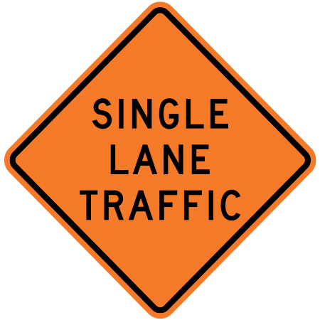 C-030-8 Single Lane Traffic