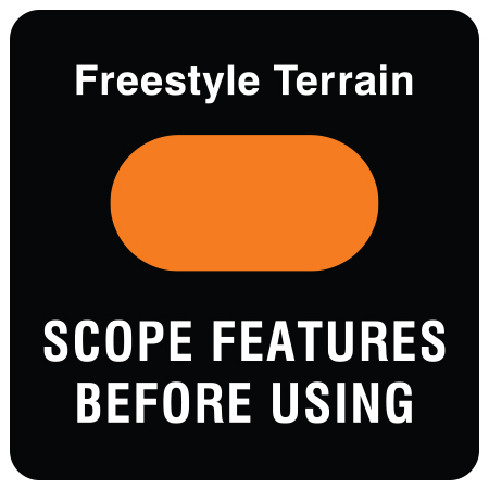 T16 24" x 24" (actual size 60x60cm) Aluminum Sign - Freestyle Terrain Scope Features Before Using.. Click to expand image