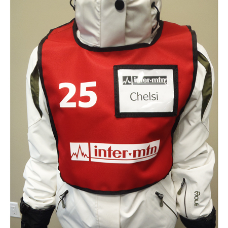 Add Clear Name Tag Pocket to Bibs.. Click to expand image