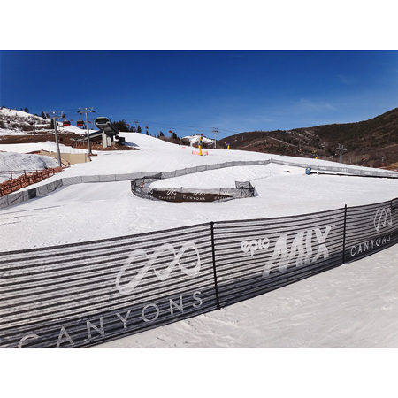 Event Fence Black 46"x 150'.. Click to expand image
