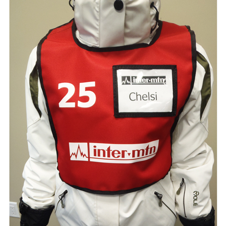 Add Clear Name Tag Pocket to Bibs.. Click to expand image