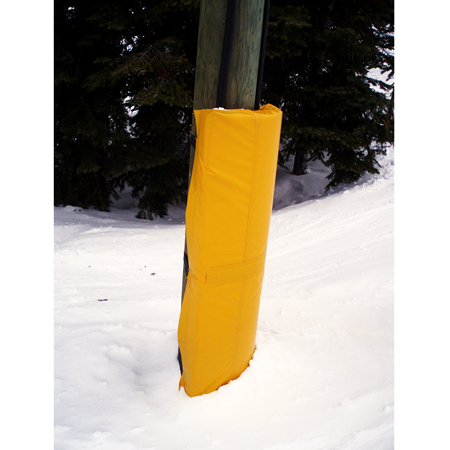 Power Pole Pad 6' x 2' x 2" Closed Cell Foam Yellow 18oz Vinyl.. Click to expand image