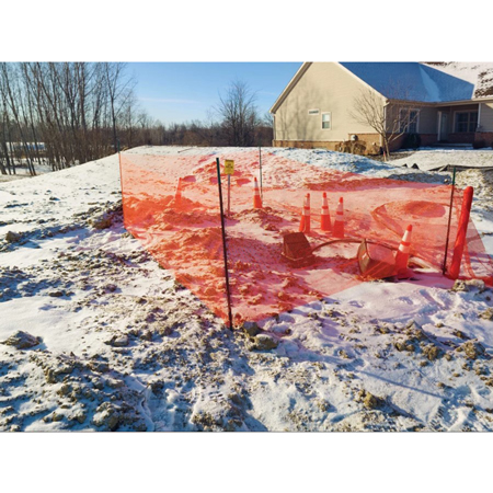 Visual Barrier Fence 48" x 150' Orange.. Click to expand image