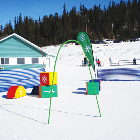 4' Wide x 6' Tall Aluminum Ski Through Arch - Powder Coated Assorted Colours.. Click to expand image