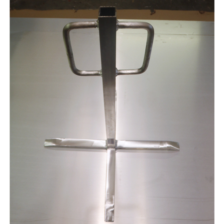 Econo Square 1" tubing Stand Frame for Signs & Character Cutouts 36" tall x 18" wide with channel or flat feet.. Click to expand image
