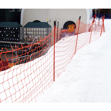 Pop Fence 44" x 100' with 11 Composite Poles - Orange.. Click to expand image
