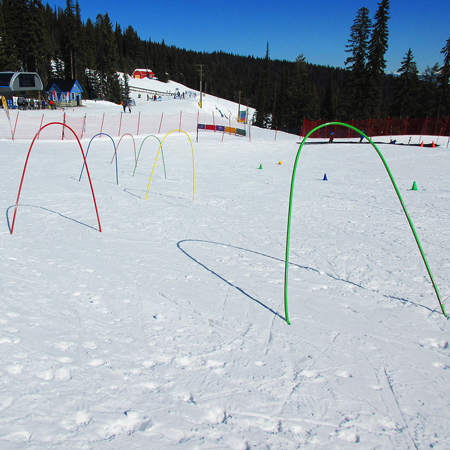 4' Wide x 6' Tall Aluminum Ski Through Arch - Powder Coated Assorted Colours.. Click to expand image