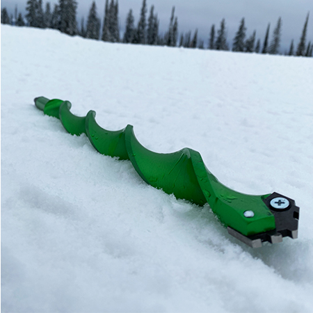 Green aluminum drill bit can puncture ice and snow to secure slalom poles, bamboo, race gates, or any other pole. Additionally, the extremely lightweight long spiral flute with 1 HSS interchangeable tip.. Click to expand image
