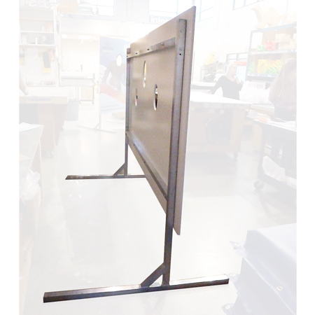 H Stand Frame for Signs & Character Cutouts 4' tall x 14" wide with single cross brace.. Click to expand image