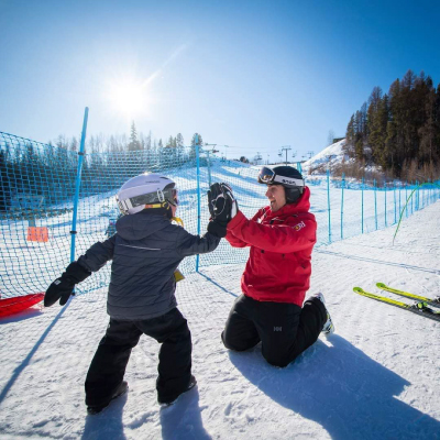 Classic Blue Pop Fence at Ski Resorts. Click to expand image