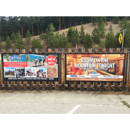 Crezone Signs with Vinyl Graphics.. Click to expand image