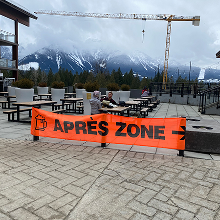 BL99 Custom Text - High Vis Orange Banner 21' x 30".. Click to expand image