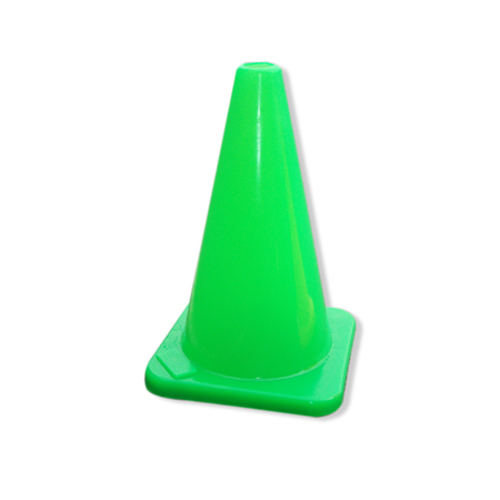 18" EVA Plastic Traffic Cones - Green.. Click to expand image