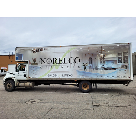 Customized for a multitude of applications. From complete wraps to simple logos and information. Durable and weather resistant materials that are suitable for exterior applications. Vinyl cut, full colour print, or partial wrap to fit all budgets.. Click to expand image