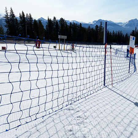 Pop Fence 44" x 100' with 11 Composite Poles - Blue.. Click to expand image