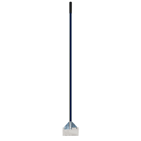 Scraper - 8" Stainless Steel Blade 66" Long Handle - Blue.. Click to expand image
