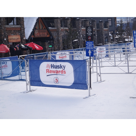Maze Gate Covers to fit 3' x 8' Maze Gates - 8oz Mesh Banner with Full Colour Digital Print & No Laminate.. Click to expand image