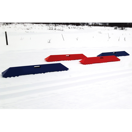 Polyurethane V Board 39.5" x 8.5" x 4" - Blue.. Click to expand image