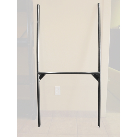 Aluminum Banner Frame to fit Standard Square 30 x 30 High Vis Banners push into snow.. Click to expand image