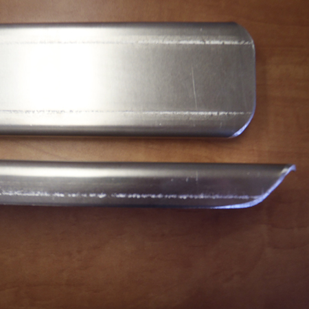 Aluminum Gate Replacement Foot - Weld on Style - Channel Foot.. Click to expand image