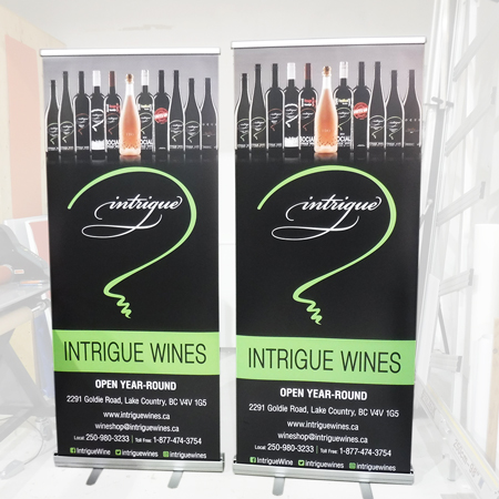 Promotional pop-ups stands are quick and easy assembly, interchangeable skins are all made with non-curling fabric, including full size exhibition backdrops - Inter-Mtn. Enterprises.. Click to expand image