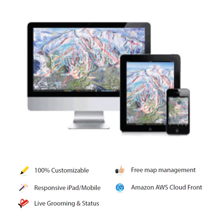 Resorts Interactive Subscription Software for vicoMap Interactive Trail Maps.. Click to expand image