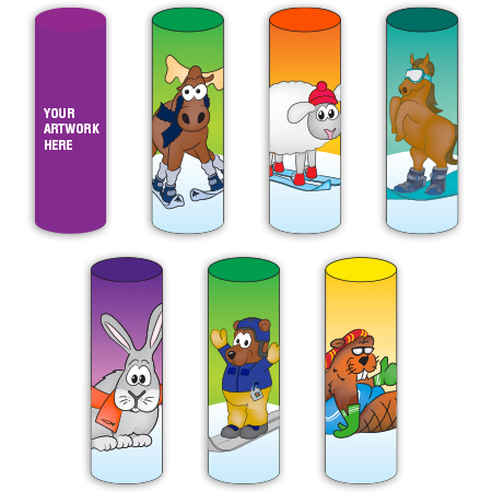 Ski Around Bumper Medium 12" x 36" with Full Colour Graphics and Protective Laminate.. Click to expand image