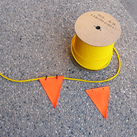 6"x 8" Triangle Rope Markers.. Click to expand image