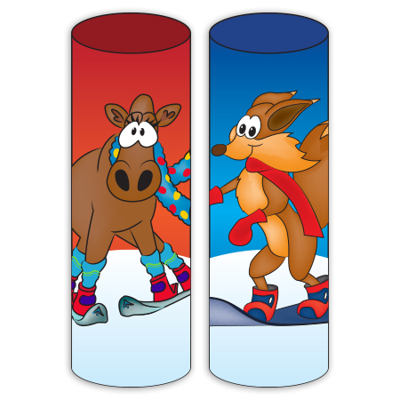 Ski Around Bumper Medium 12" x 36" with Full Colour Graphics and Protective Laminate.