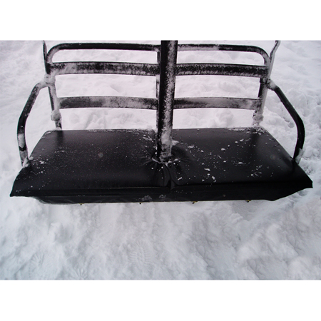 Double - Chair Seat Padding with Cutouts - Open Cell Foam.. Click to expand image