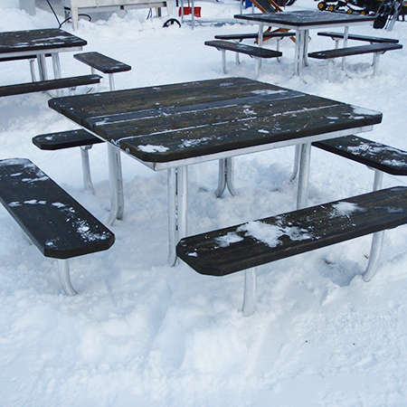 Picnic Table Frames - Heavy Duty Industrial Frame - Tops Optional.. Click to expand image