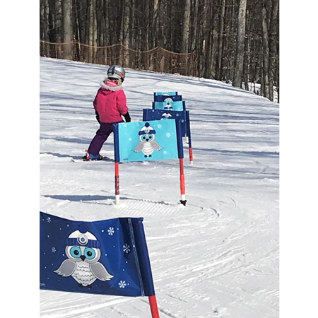 Kids Double Sided Vinyl Race Gates 12" x 22".. Click to expand image