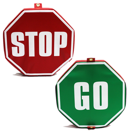 Kids Foam Traffic Signs - Stop and Go.