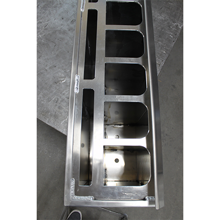 Inter-Mtn.'s bus racks increase passenger load capacity. Designed to accommodate large powder and shaped skis, as well as snowboards. Perforated base for drainage.. Click to expand image