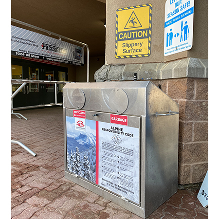 H128 CAUTION Slippery Surface 18" x 24" Yellow Reflective Aluminum Sign produced by Inter-Mtn.. Click to expand image