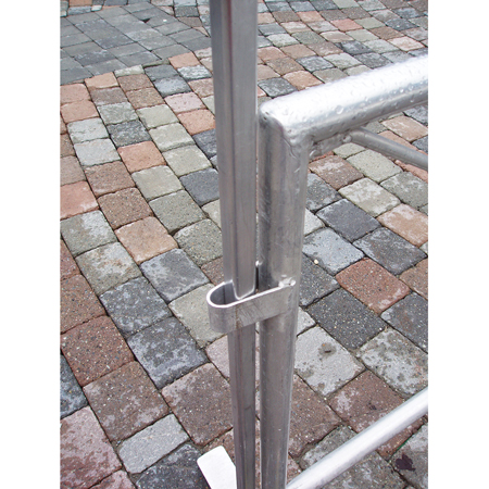 Aluminum Fence/Sign Post - 4 foot tall x 1" x 1" square sign post, round corners, no holes. Click to expand image