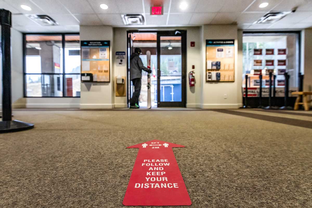 Arrow pointing for directional floor decal by Inter-Mtn.