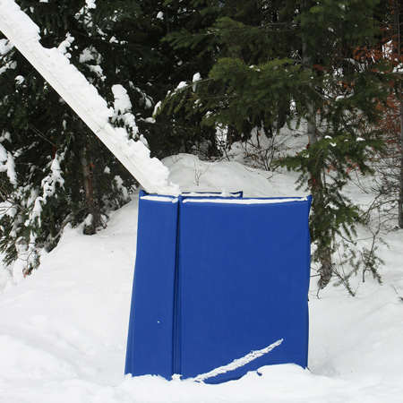 Hydrant Gun Pad No Lid - 2" closed cell foam 30" tall with 3 panels - back panel 12" wide, side panels 2 x 24" wide with straps and metal buckles (or choice of Grommets for Lace up Option).. Click to expand image