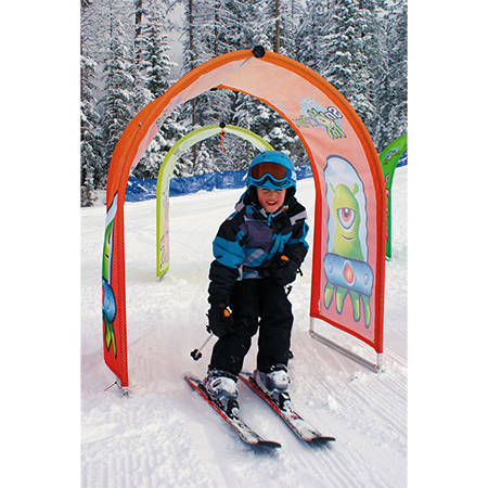Aluminum Kids Single Tunnel with Reinforced Full Colour Jersey Mesh Cover.. Click to expand image