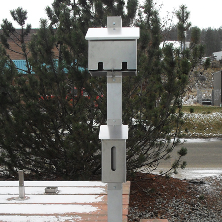 Aluminum Map and Tissue Holder Combo - Hinged Lid with Mounting Holes.. Click to expand image