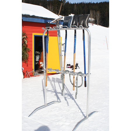 Inter-Mtn.'s lift hut organizers are durable, lightweight, and functional. Safety lugs for spacing ensure no sharp edges or points. Standard size 4’ long or custom. Available in a freestanding unit or wall mounted.. Click to expand image