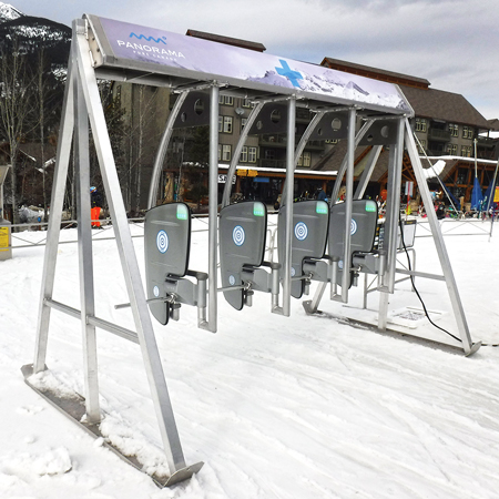 Heavy duty aluminum gantry frames to suit any style of RFID gate. Available in moveable ski design or permanently affixed style.. Click to expand image