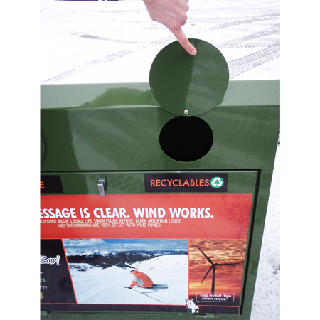 Custom Aluminum Garbage/Recycling Cans.. Click to expand image