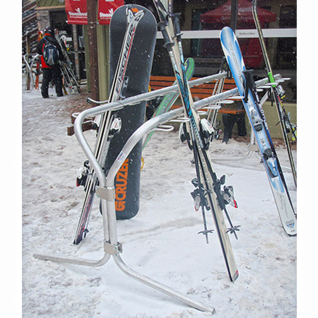 Aluminum 8' Econo Ski/Board Rack Without Bottom/Lower Bar.. Click to expand image