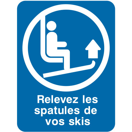 Relevez les spatules de vos skis. Click to expand image