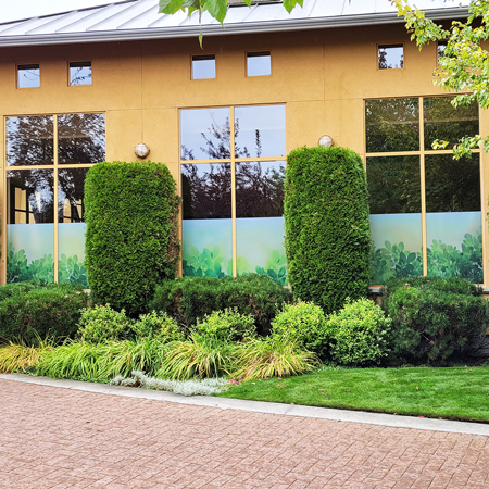Window decals are ideal for marketing, privacy, way-finding or branding.. Click to expand image