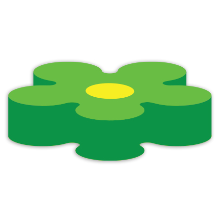 Kids Foam Flower Seat 40" x 14".