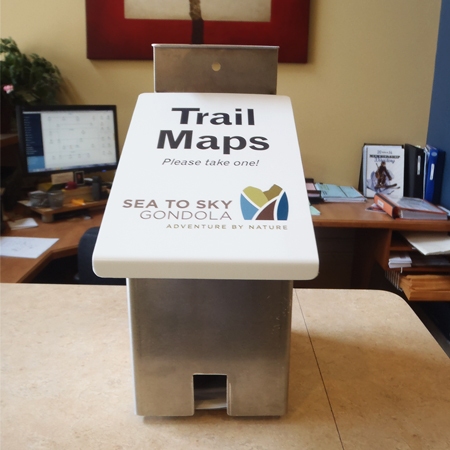 Aluminum Map Holder - Hinged Lid with Mounting Holes.. Click to expand image