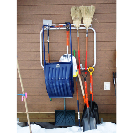 Inter-Mtn.'s lift hut organizers are durable, lightweight, and functional. Safety lugs for spacing ensure no sharp edges or points. Standard size 4’ long or custom. Available in a freestanding unit or wall mounted.. Click to expand image